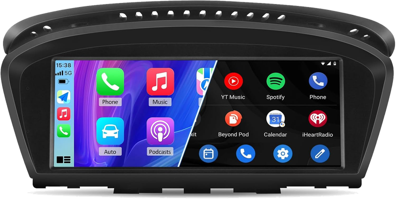 8.8 Inch Linux Car Radio Screen for BMW 3/5 Series E60 E61 E63 E64 E90 E91 E92 CCC (2004-2008) Wireless CarPlay Android Auto Display Mirror Link Bluetooth Video Player Head Unit