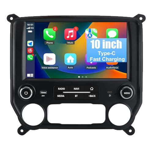 Android 13 Car Radio Compatible for Chevrolet Silverado/GMC Sierra 2014-2019