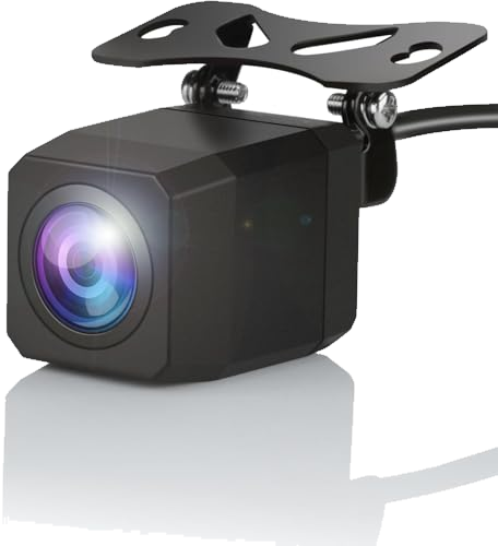 Backup Camera for Car Stereo Radio 720P HD Reverse Camera Night Vision Function 140° Wide-Angle IP67 Waterproof Rear View Camera for Universal Cars/SUV/Trucks
